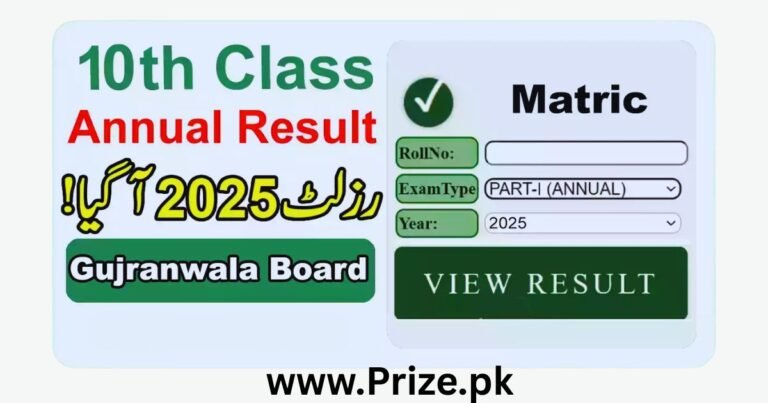 Gujranwala Board 10th Class Result 2025